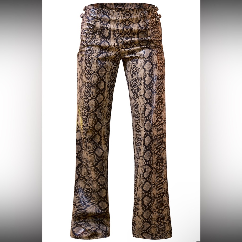 Faux Leather Snake Skin Pants - Picture 5 of 8